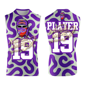 7v7 Flag Football Uniform Customizable Printed Sublimation <b>Compression</b> Jerseys Breathable Anti-Bacterial Moisture-Wicking Adult - Product Image 4