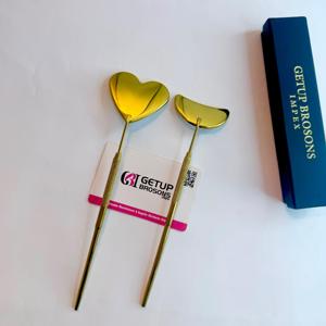 กระจกต่อขนตาพลาสม่าสีทอง กระจกพกพาแบบช่องเดียว อุปกรณ์เสริมความงาม - Product Image 1