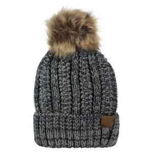 Soft <b>Winter</b> Pom Pom <b>Hat</b> with Stretch Knit Fit for <b>Men</b> and Women Suitable for Outdoor Adventures and Casual Wear - Product Image 1