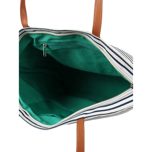 Bolsas de yute ecológicas, bolsos de playa de hombro para hombre con logotipo impreso personalizado y asa de cuero - Product Image 3