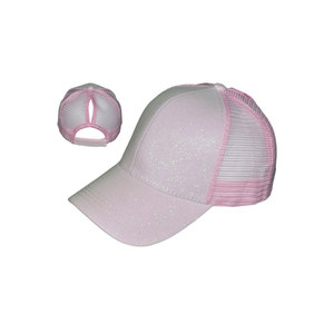 Casquette Trucker Unisexe en Maille Pailletée 6 Panneaux Réglable Décontractée Printemps-Été Taille Adulte - Product Image 2