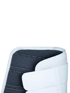 Botas Protectoras para Caballos de Goma Esponjosa Blanca con Malla Transpirable y Tiras de Triple Gancho y Bucle, Ligeras para Exteriores - Product Image 3