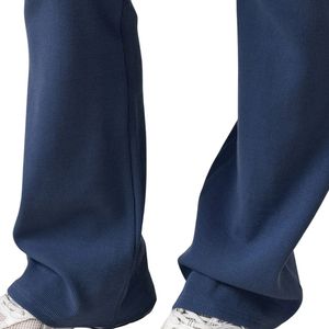 Women's Steel Blue Rib <b>Flared</b> <b>Legging</b> High Rise Stretch Yoga Pants Sculpting Fitness Trousers Activewear Gymwear Wear - Product Image 5