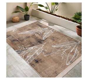 Alfombra Moderna a Cuadros Blancos y Negros, Alfombra Grande Tipo Buffalo para Sala de Estar, Antideslizante, Lavable, Mezcla de Algodón/Poliéster - Product Image 1