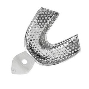 Premium Quality Dental Impression Tray with Edge L1 Perforated Lower Size XL Stainless Steel Reusable Autoclavable Orthodontic - Product Image 5