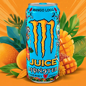 Nuevo Jugo Energético Monster Energy 500ml Mango Loco, Bebida Energética Perfecta Antes del Ejercicio, Hecha en Fábrica, 500ml - Product Image 6