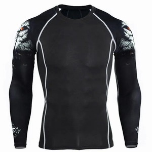 Camiseta de Compresión Rash Guard para Hombre, Tallas Grandes, Manga Larga, Cómoda y Transpirable, para Todas las Temporadas, Superventas - Product Image 2
