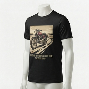 เสื้อยืดพิมพ์ลายกราฟิกสำหรับผู้ชาย สวมใส่สบายมีสไตล์ ดีไซน์พิมพ์ลายสร้างสรรค์ เนื้อผ้านุ่มระบายอากาศได้ดี งานศิลปะที่ออกแบบได้ตามต้องการ - Product Image 6