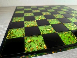 Collectible Green Resin <b>Chess</b> Board <b>Set</b> Brass <b>Chess</b> Pieces Decorative Pieces <b>Chess</b> Home Decor Resin <b>chess</b> board - Product Image 1