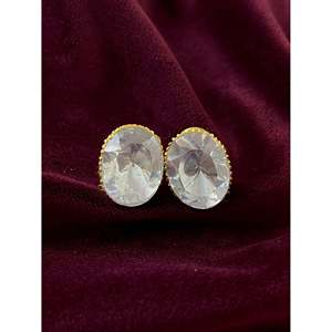 ต่างหูเพชรโมอิส92.5สีเงิน - Product Image 1