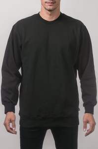 Sudadera Lisa de Algodón Premium con Cuello Redondo, Estilo Urbano, Personalizable con Logotipo para Hombre - Product Image 2