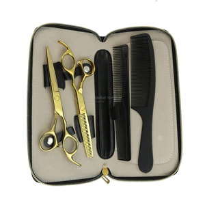 Kit d'outils de coiffure professionnels pour salon de barbier, ciseaux de coiffure à effiler très demandés avec manche en acier inoxydable, type beauté - Product Image 5