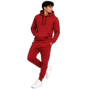 Men Cotton <b>Hoodie</b> Jogger Set Custom Streetwear Tracksuit Private Label OEM ODM Manufacturer - Product Image 4