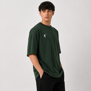 เสื้อยืดโอเวอร์ไซส์ผู้ชาย ผ้าเนื้อนุ่ม แขนสั้น คอกลม สไตล์ลำลอง สตรีทแวร์ ใส่สบายทุกวัน รับผลิตแบบ OEM - Product Image 2
