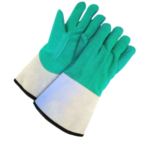 Gants de travail en cuir de vachette pleine fleur robustes, paume renforcée pour le soudage, protection industrielle pour le travail - Product Image 5
