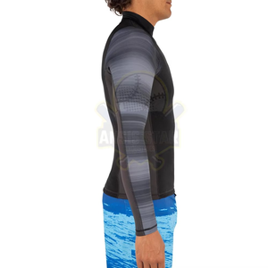 <b>Custom</b> Sublimation <b>Design</b> Men Rash Guard Long Sleeve <b>Compression</b> Fitness <b>Shirt</b> Quick Dry Gym Sportswear Supplier - Product Image 3