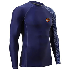 Camiseta de Compresión para Hombre, Duradera, Transpirable y Ligera, Control de Humedad, Manga Larga, Material de Spandex/Poliéster para MMA y Gimnasio - Product Image 2