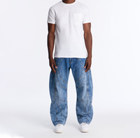 Jean Homme Vintage Classique Gothique Personnalisé pour Fête Printanière, Coupe Droite Décontractée, Extensible, Haute Qualité, 100% Coton Adouci