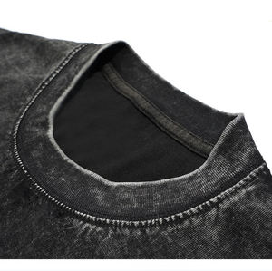 OEM High Quality Acid Wash <b>Tshirt</b> Plain Streetwear Quick Dry Vintage t Shirts Crew Fitness Wholesale Acid Wash t Shirt Men - Product Image 6