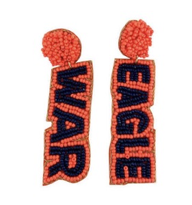 Custom Beaded Game Day Hoop Earrings College Football Team Spirit for Women's Trendy <b>University</b> Fans Sorority <b>Gifts</b> - Product Image 4