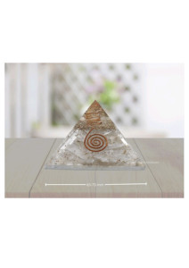 Pirámide de Orgonita con Cristal de Selenita Grande para Yoga y Meditación, Pirámide de Cristal Natural para Decoración del Hogar y Oficina - Product Image 5