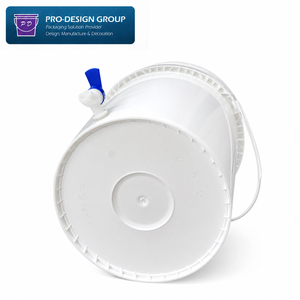 UV Resistant 19L Hydroponics Liquid Fertilizer Bucket with Drainage Spigot 5 Gallon Plastic Nutrient Solution Dispenser Pail - Product Image 3
