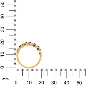 Anillo Mangalsutra de Oro de 18K con Diamantes para Mujer, con Cuentas Negras, Diseño de Doble Ola, Joyería Fina para Aniversario de Bodas, Venta al Por Mayor - Product Image 4