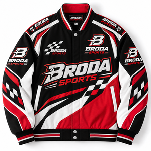 Hot Selling Nascar Custom New Arrival Customizable Canvas Varsity <b>Jacket</b> Premium Classic Button <b>Vintage</b> Baseball Front Custom - Product Image 4