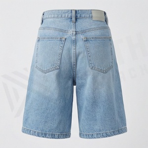 Shorts longs en jean décontractés pour femmes, effet déchiré, imprimé, respirant, qualité supérieure, tenue de mode streetwear estivale - Product Image 2