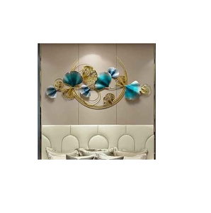 Wall Decorative Metal Art Wrought Iron Interior Bedroom and Living Room Frame Art Hanging Flower Metal <b>Christmas</b> <b>Garlands</b> & W - Product Image 1