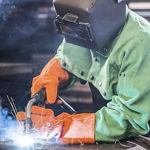 Fully Protect Cow Hide Leather Welding <b>Glove</b> With Excellent Quality Heat Resistant <b>Long</b> Leather Welding <b>Gloves</b> Reasonable Price - Product Image 1