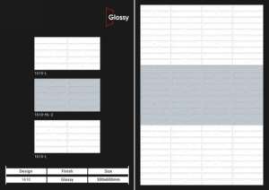 กระเบื้องบุผนังเซรามิกผิวมันเงา ขนาด 30x60 ซม. คุณภาพพรีเมียม สำหรับตกแต่งผนังภายในห้องครัว ห้องน้ำ ดีไซน์ทันสมัย - Product Image 3