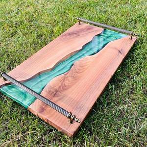 ถาดเสิร์ฟอาหารหวานทันสมัยสำหรับโรงแรม ถาดเสิร์ฟไม้เรซิ่นสำหรับวางบนโต๊ะ ถาดเก็บอาหาร ถาดเสิร์ฟอาหารค่ำ ขายดี - Product Image 4