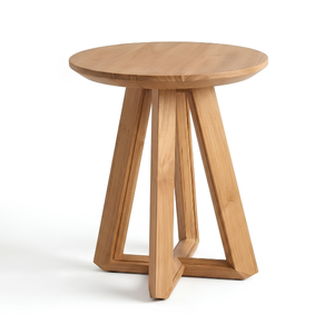 Table à manger ronde en teck de haute qualité, écologique, durable, pour restaurants, hôtels, adaptée à une large gamme de besoins - Product Image 3
