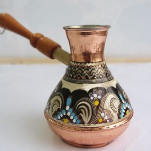 Cafetière turque en cuivre de haute qualité, cafetière arabe, cafetière traditionnelle Cezve pour la cuisine et le café - Product Image 1