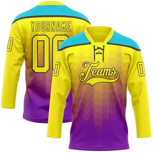 Jersey de Hockey sobre Hielo Sublimado Avanzado, Ropa de Entrenamiento Profesional para Clubes, Uniforme Deportivo con Control de Humedad - Product Image 1