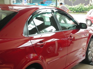 แผ่นบังแดดหน้าต่างรถยนต์ HIC วัสดุ PMMA  สำหรับ MAZDA 6 /Atenza 5 ประตู แฮทช์แบค ปี 2002~2007  เข้ารูปพอดี 100% - Product Image 5