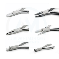 Pince chirurgicale ophtalmique AL MIDA, forceps de précision pour chirurgie oculaire, instruments médicaux certifiés CE Classe II, utilisation manuelle, garantie 3 ans
