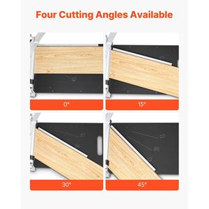 Taglierina per Pavimenti in Vinile da 13 Pollici per Pavimenti Laminati Spessi 16mm, Angolo Regolabile 15/30/45 Gradi, Prodotto per Pavimentazione in Legno - Product Image 5