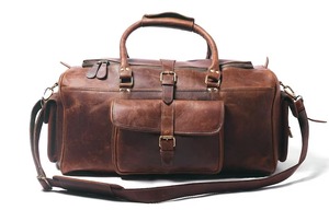 Sac de voyage en cuir haut de gamme anti-poussière avec compartiment à chaussures, sac de sport multifonctionnel pour costumes et robes - Product Image 2
