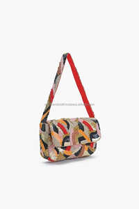 Kit de broderie sac fourre-tout en toile, point de croix point d'aiguille coton sac à provisions, Kit de broderie sac - Product Image 2