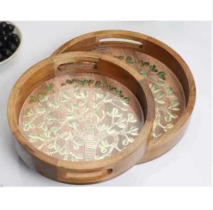 ถาดเสิร์ฟอาหารรูปทรงตามสั่ง สินค้าขายดี ตกแต่งโต๊ะอาหารเคลือบเอนาเมล ถาดโลหะสำหรับเสิร์ฟ - Product Image 4