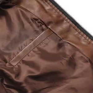 Chaqueta de Cuero para Hombre, Diseño Moderno, Nueva Colección, Chaqueta de Motociclista, Cuero Vacuno de Primera Calidad, Ropa Urbana - Product Image 4