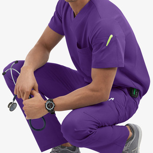 Pantalon de travail médical pour infirmières en spandex extensible 4 directions, pantalon de jogging pour infirmières, pantalon de travail multi-poches, pantalon d'hôpital - Product Image 4