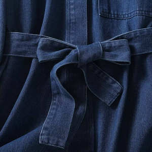 สินค้าใหม่ ดีไซน์เฉพาะกลุ่ม ดีไซน์ทันสมัย แจ็คเก็ตยีนส์แขนยาวใส่สบาย ชุดกางเกงทรงหลวมเรียบง่ายทันสมัย - Product Image 4