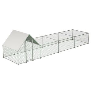 Gallinero Metálico Grande de 26 L x 6.7 W x 6.6 P pies, Corral para Gallinas con Entrada, Jaula de Alambre Galvanizado para Aves de Corral, Conejos y Patos - Product Image 4
