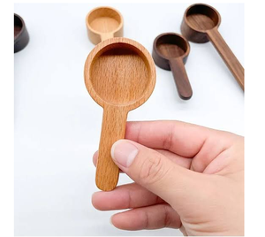 wooden <b>measuring</b> <b>spoons</b> Engraved accurate <b>measuring</b> <b>spoons</b> Beech wood <b>spoon</b> Cup for Dry and Liquid Ingredients - Product Image 3