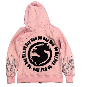 OEM Customizable 100% High Quality Men's Classic Pullover Hoodie 280-300 Gsm Fleece (Cotton-Polyester <b>Blend</b>) Digital Lined - Product Image 2