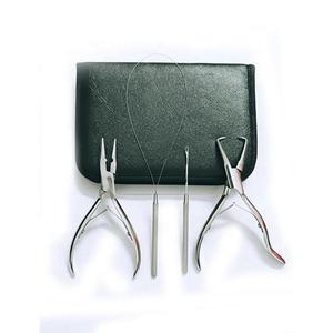 THT Wears Stainless Steel Hair Extension Storage Bag I-Link Micro Ring <b>Loop</b> Needle Pulling <b>Hook</b> Set Model THT BK 2529 Wig <b>Tape</b> - Product Image 6