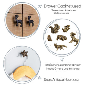 Bee Modern <b>Gold</b> Finish Cast Iron Durable Eco-Friendly Door <b>Drawer</b> Cabinet Knobs <b>Pull</b> Handle Bedroom Living Room Kitchen Wardrobe - Product Image 3